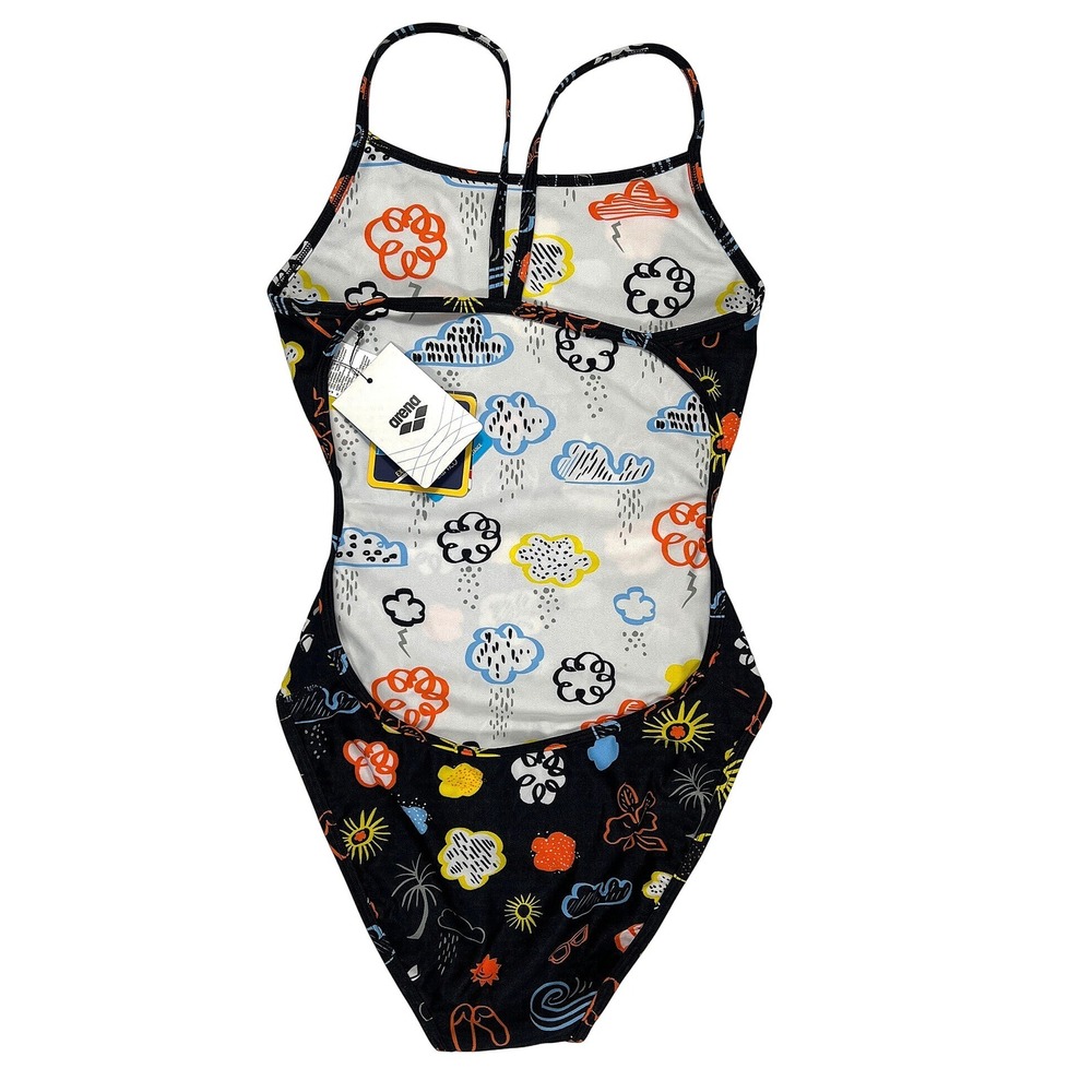Arena Tropical Storm‎ Reversible One Piece Swimsuit 30 NWT Racing Training Swim - Picture 5 of 12